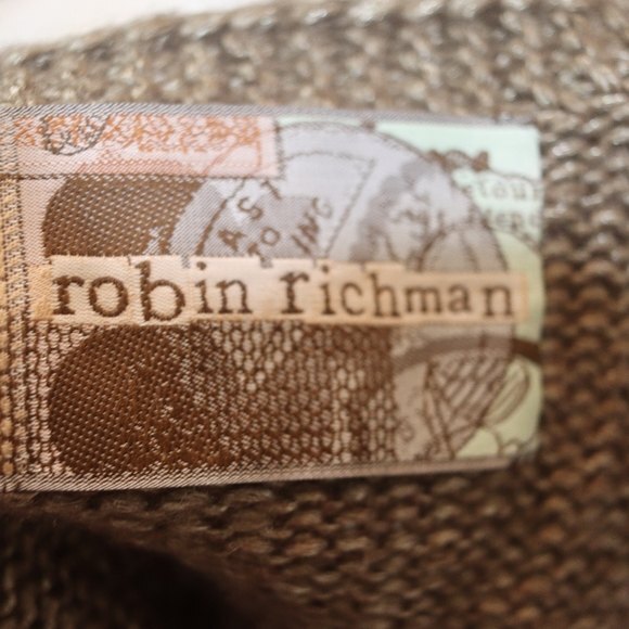 Robin Richman Vintage Hand-Knit Brown Capelet Shrug / Wrap USA Boutique RARE - Picture 8 of 9